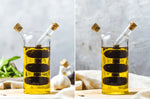 Bouteille à huile et vinaigre 2 en 1 KitchenCraft World of Flavours en verre 300ml et 100ml