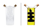 Bouteille à huile et vinaigre 2 en 1 KitchenCraft World of Flavours en verre 300ml et 100ml