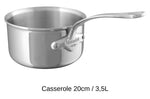 Set de 3 casseroles Mauviel M'Cook tout inox avec poignée fixe compatible induction