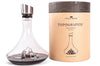 Carafe à vin Alaskan Maker Topographic Mont Blanc en verre cristallin soufflé à la main