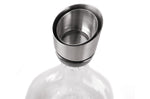 Carafe à vin Alaskan Maker Topographic Mont Blanc en verre cristallin soufflé à la main