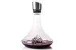 Carafe à vin Alaskan Maker Topographic Mont Blanc en verre cristallin soufflé à la main