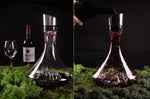 Carafe à vin Alaskan Maker Topographic Mont Blanc en verre cristallin soufflé à la main