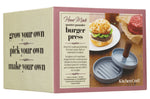 Presse à burgers KitchenCraft Home Made en aluminium 11cm poignée soft touch