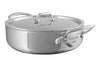 Rondeau Mauviel M'Urban4 en fonte d'inox avec couvercle en inox compatible induction - 24cm