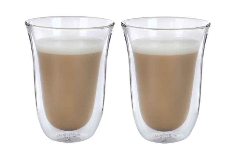Set de 2 verres à latte La Cafetière Jack en verre borosilicate double paroi 270ml
