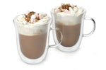 Set de 2 tasses à chocolat chaud La Cafetière en verre borosilicate double paroi 350ml