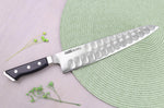 Couteau de chef alvéolé japonais Glestain K series 24cm