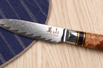 Couteau d'office 8cm Kutoyama damas nid d'abeille