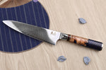 Set de 2 couteaux Kutoyama Damas nid d'abeille chef + office