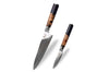 Set de 2 couteaux Kutoyama Damas nid d'abeille chef + office