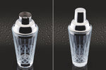 Shaker à cocktail BarCraft en verre taillé 350ml + livret de recettes