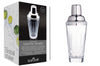 Shaker à cocktail BarCraft en verre taillé 350ml + livret de recettes