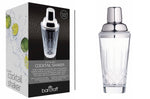 Shaker à cocktail BarCraft en verre taillé 350ml + livret de recettes