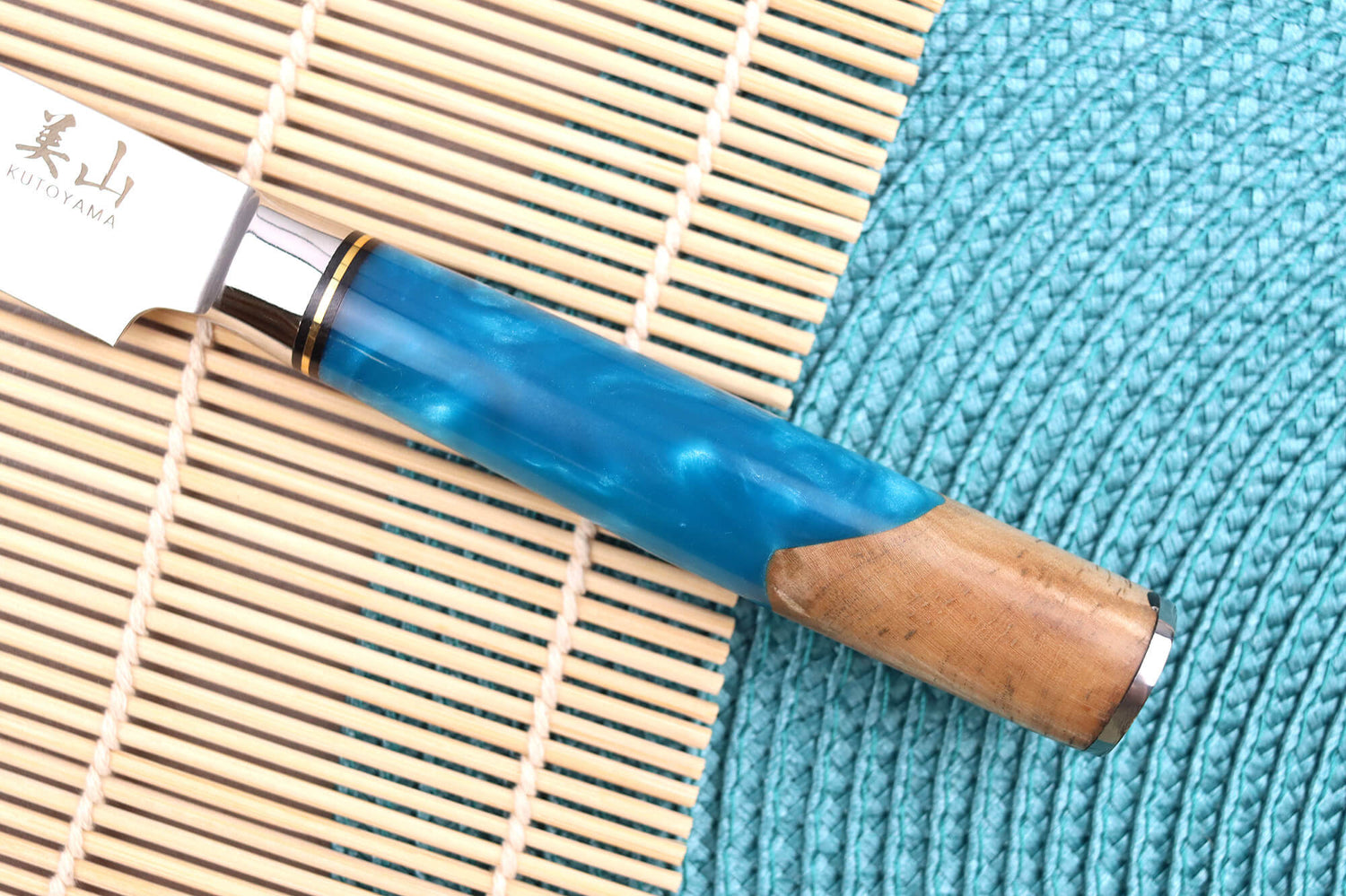 Couteau universel 12cm Kutoyama damas Azur
