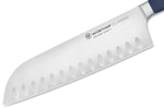 Couteau santoku Wüsthof Classic Colour Wild Blueberry forgé lame alvéolée 17cm
