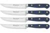 Set de 4 couteaux à steak Wüsthof Classic Colour Wild Blueberry forgés lame 12cm