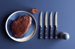 Set de 4 couteaux à steak Wüsthof Classic Colour Wild Blueberry forgés lame 12cm