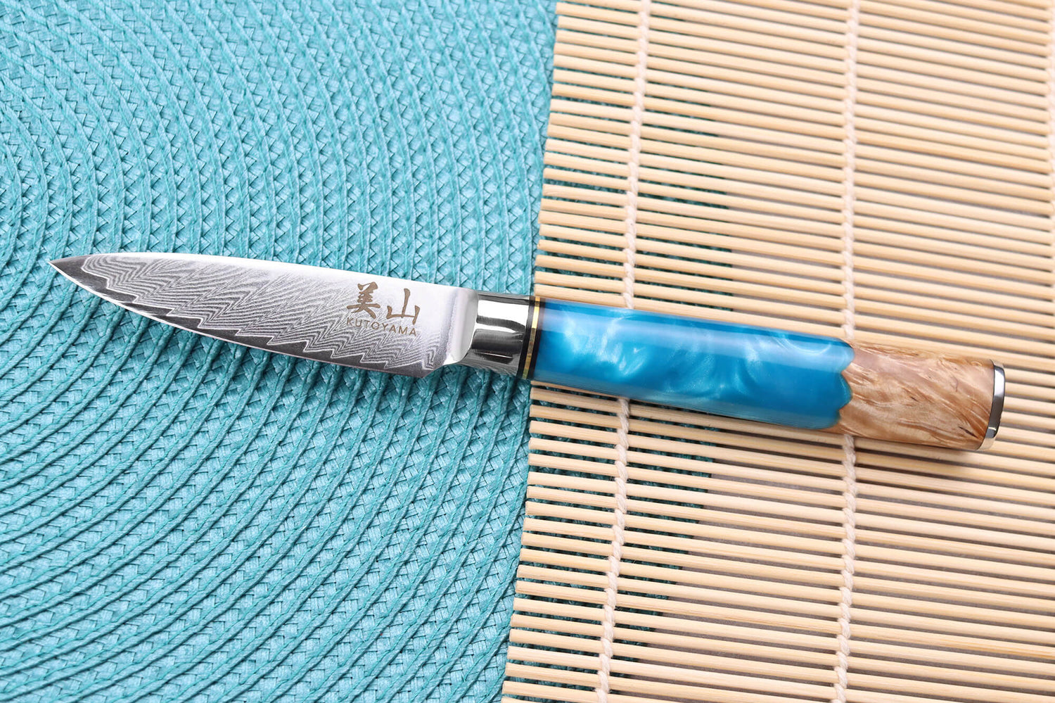 Couteau d'office 8cm Kutoyama damas Azur