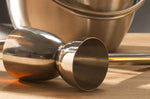 Double jigger Barcraft en acier inoxydable 25ml et 50ml avec poignée