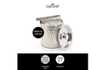 Petit seau à glace Barcraft en acier inox martelé avec couvercle 1,5L + pince à glaçon