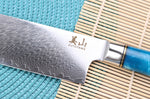 Couteau nakiri 17cm Kutoyama damas Azur