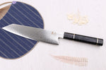 Couteau kiritsuke 20cm Kutoyama damas manche fibre de carbone
