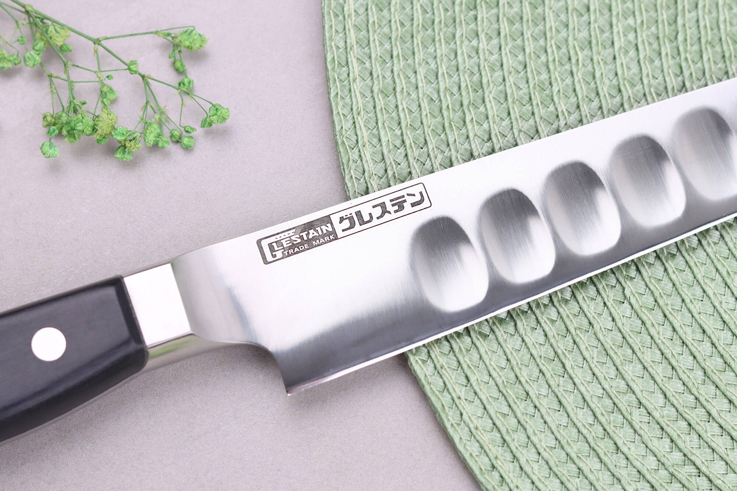 Couteau sujihiki alvéolé japonais Glestain K Series 24cm