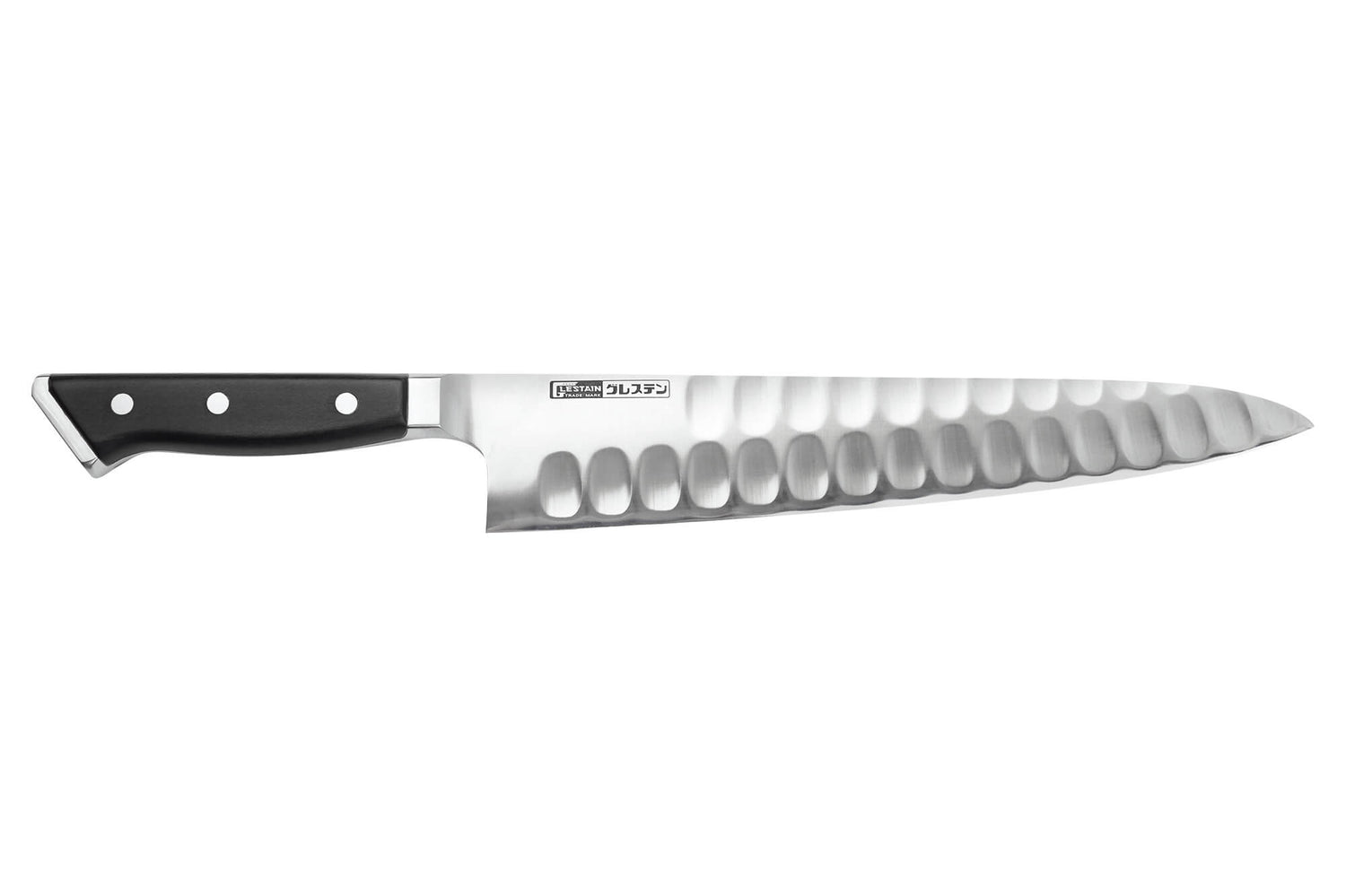 Couteau de chef alvéolé japonais Glestain K Series 27cm