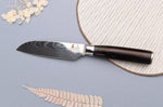 Set de 3 couteaux Kutoyama Black Pakka office + petit santoku + chef