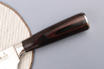 Couteau santoku 17cm alvéolé Kutoyama Black Pakka