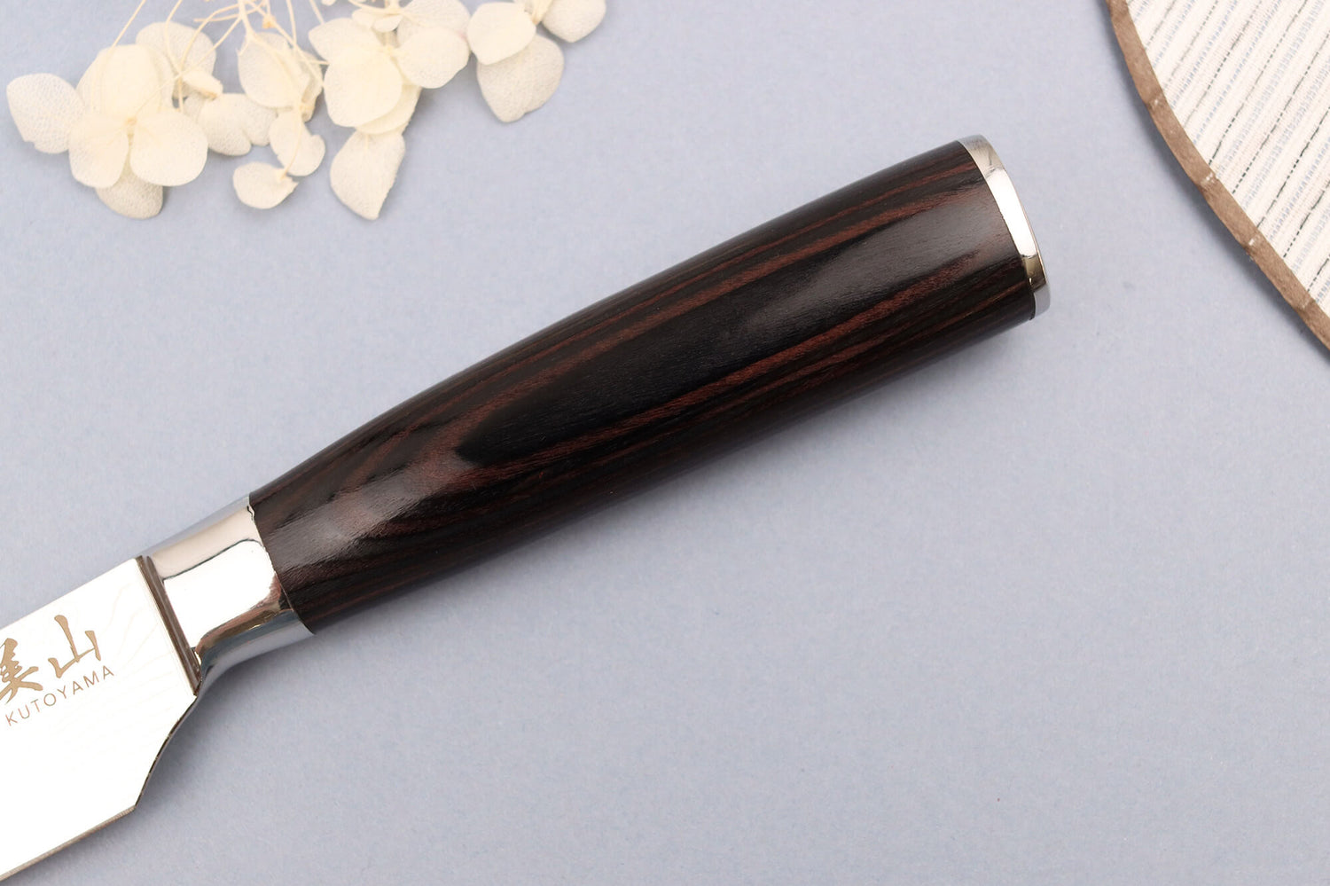Couteau santoku 12cm Kutoyama Black Pakka