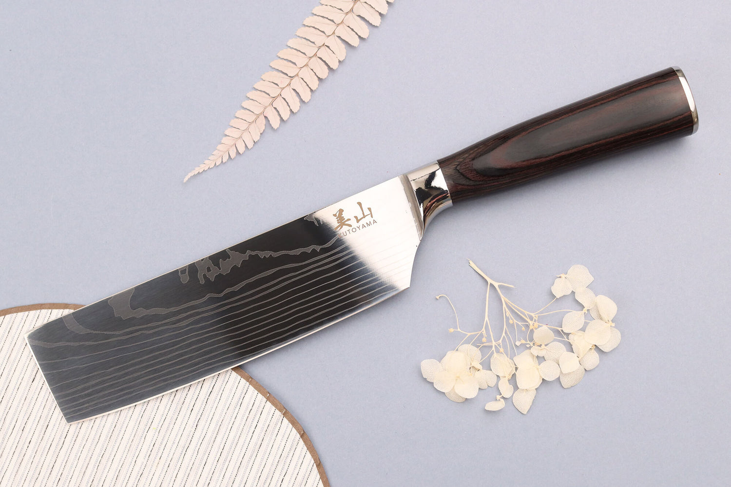 Couteau nakiri 17cm Kutoyama Black Pakka