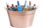 Seau à champagne et refroidisseur de vin Barcraft en acier galvanisé finition cuivrée