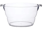 Seau à boissons et refroidisseur de bouteilles ovale Barcraft en acrylique transparent