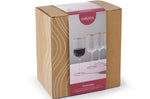 Set de 4 verres à vin rouge Mikasa Sorrento en cristal transparent motif nervuré 450ml