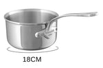 Set de 3 casseroles Mauviel M'Urban4 en fonte d'inox avec poignée fixe compatible induction