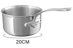 Set de 3 casseroles Mauviel M'Urban4 en fonte d'inox avec poignée fixe compatible induction