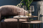 Set de 4 verres à vin blanc Mikasa Palermo en cristal transparent et noir 400ml