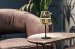 Set de 4 verres à vin blanc Mikasa Palermo en cristal transparent et noir 400ml