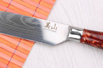 Couteau santoku 12cm Kutoyama Red Flame