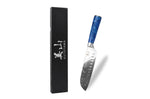 Couteau santoku alvéolé 17cm Kutoyama Blue Wave