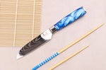 Couteau santoku 12cm Kutoyama Blue Wave