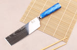 Couteau nakiri 17cm Kutoyama Blue Wave