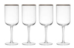 Set de 4 verres à vin blanc Mikasa Sorrento en cristal motif nervuré 400ml