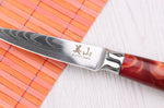 Couteau d'office 8cm Kutoyama Red Flame