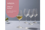 Set de 4 verres à vin blanc Mikasa Treviso en cristal 350ml