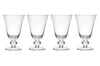 Set de 4 verres à vin en cristal Mikasa Salerno à pied court 260ml