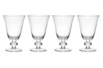 Set de 4 verres à vin en cristal Mikasa Salerno à pied court 260ml