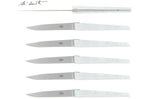 Coffret de 6 couteaux de table Forge de Laguiole J-M Wilmotte X Cyril Lignac manches en aluminium